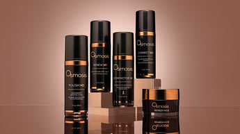 Five osmosis md advanced skincare on display shelf
