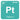 graphic with platinum periodic table element 78 in teal and white