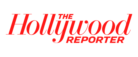 the hollywood reporter press logo in red displayed on white background