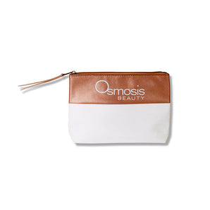 Osmosis Beauty branded makeup bag large displayed on white background