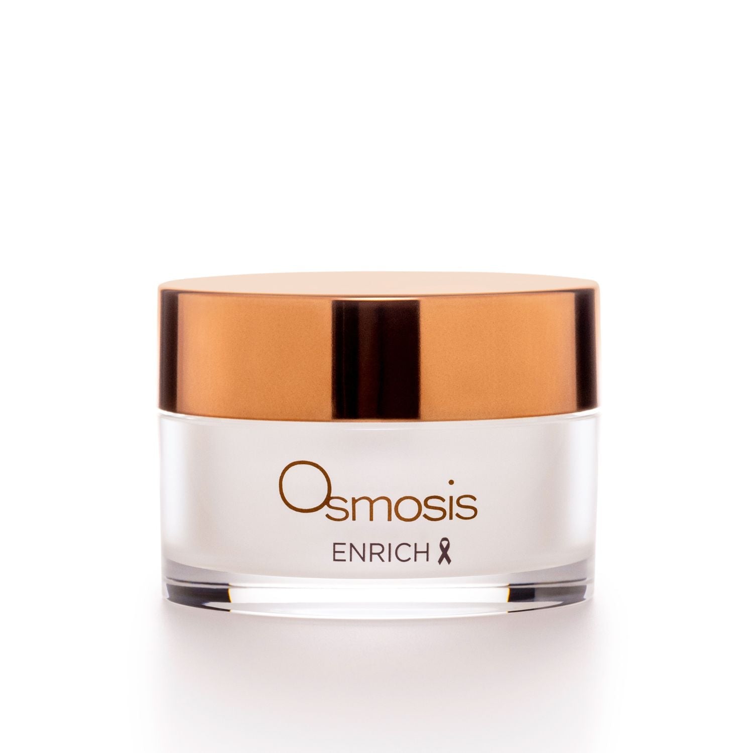 jar of enrich by osmosis on white background