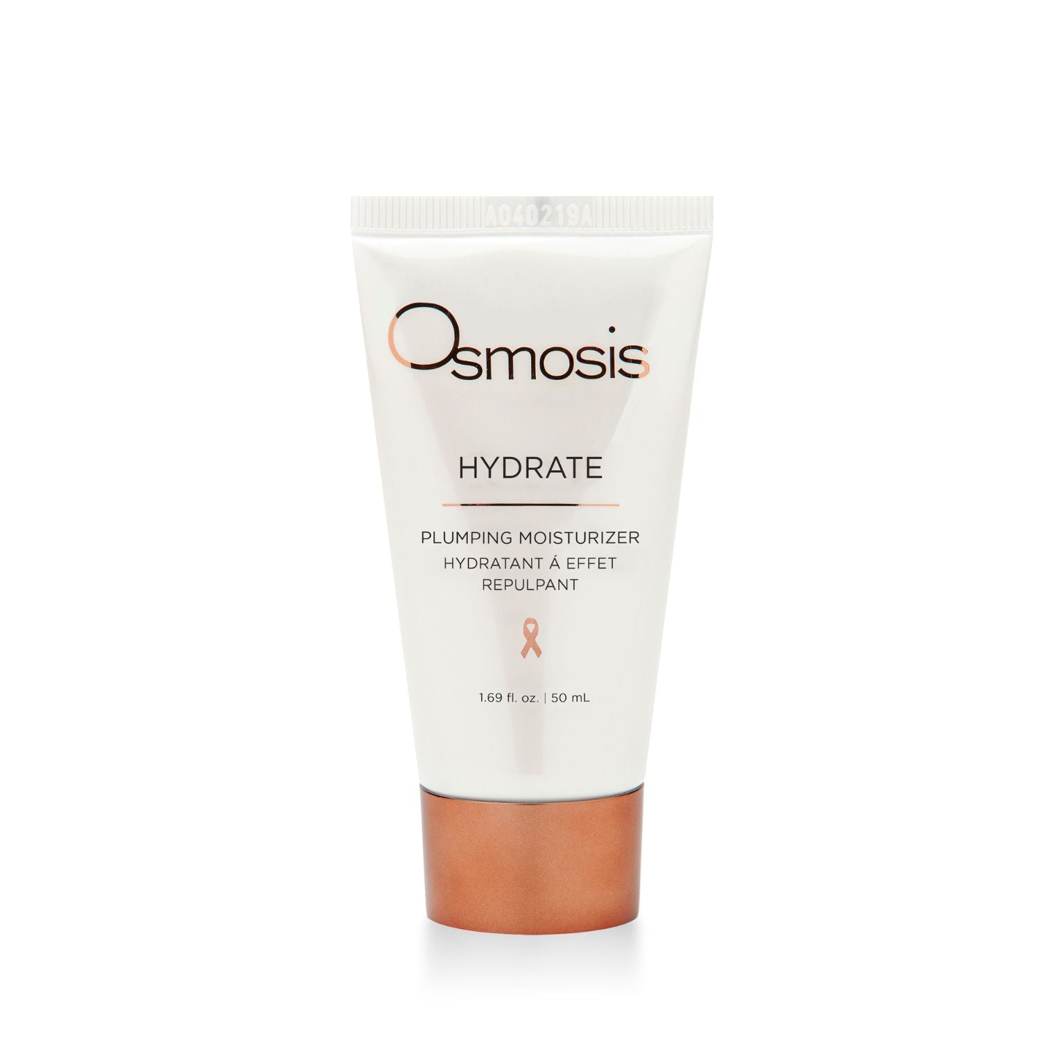 beauty container of osmosis hydrate moisturizer on white background